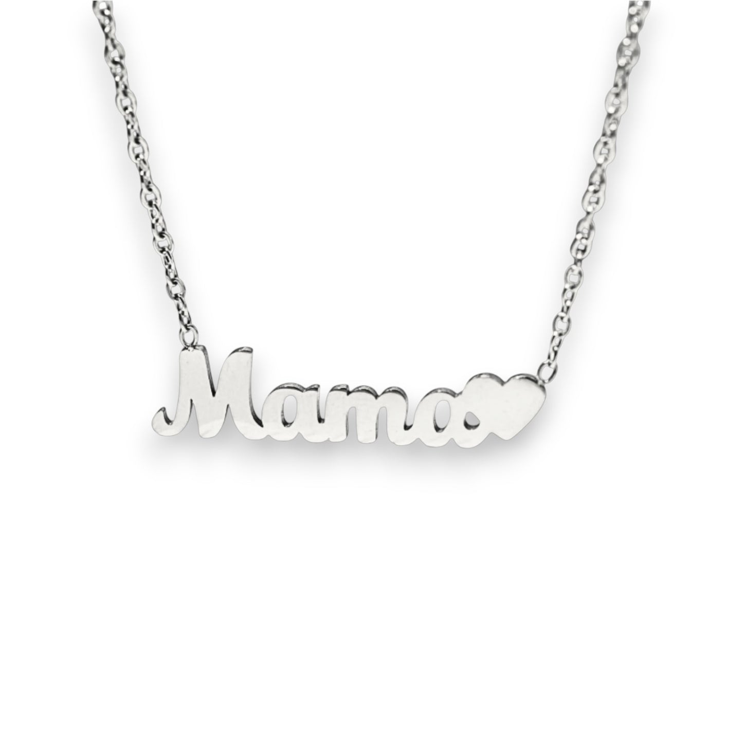 Lančić Mama Heart - silver