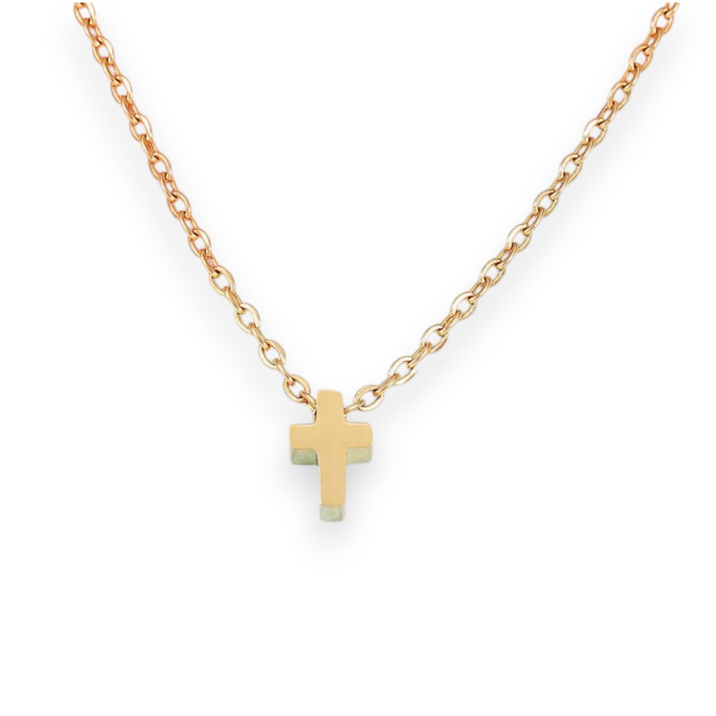 Lančić Cross Charm - gold