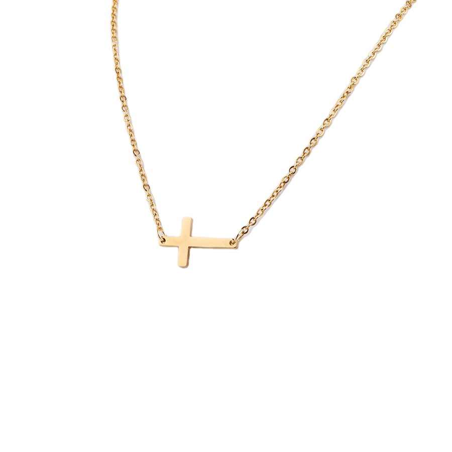Lančić Cross Pendant - gold