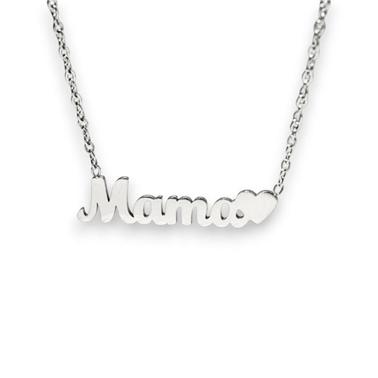 Lančić Mama Heart - silver